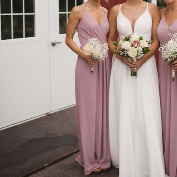 DAVID’S BRIDAL | Bridesmaid Wrap Dress Size 0 - Picture 5 of 7